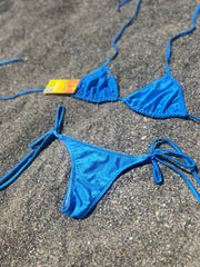 Bikini Tanga Brasileño Azul New