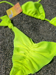 Bikini Levata Bumbum Amarillo Fluor Brasileño
