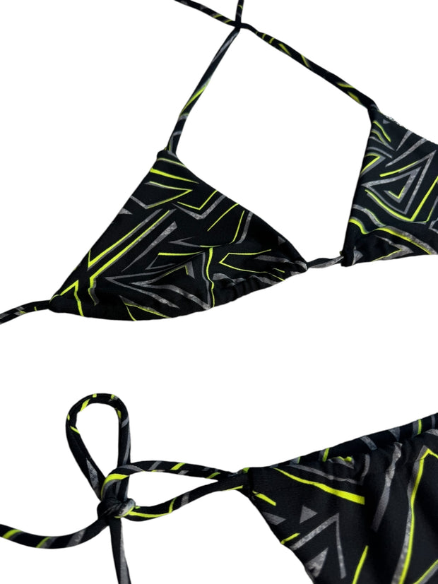Bikini Colombiano cortinillas Rayos amarillos