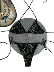 Bikini Colombiano cortinillas Rayos amarillos
