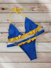 Bikini Brasileño Alicia Azul braga fina