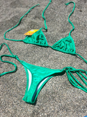 Bikini Tanga Brasileño Verde Cesped New