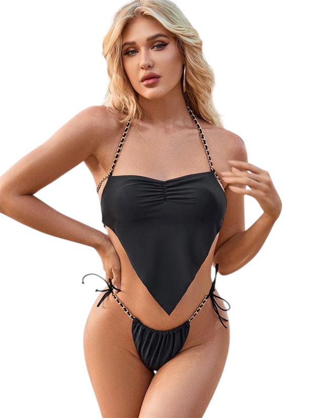 Bikini cortinilla 21047 Negro Cadenas Spain