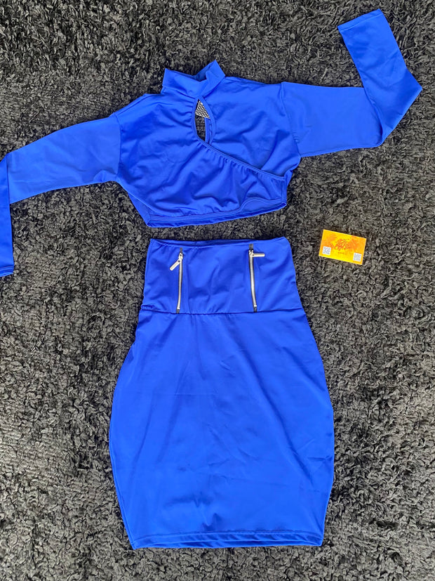 Conjunto Colombiano  Top y Falda Sexy Mujer 8029